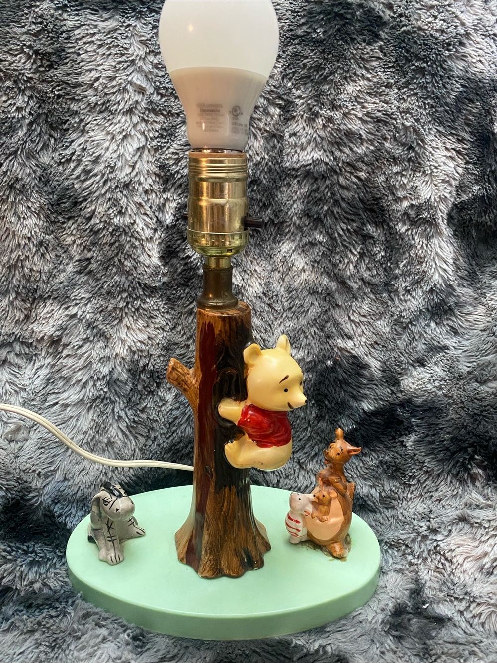 Vintage 60's-70's Walt Disney Winnie The Pooh Lamp Night Light Nursery